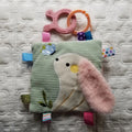 D&C Toys Activity Organic Bunny Rattle Teether Sensory Toy