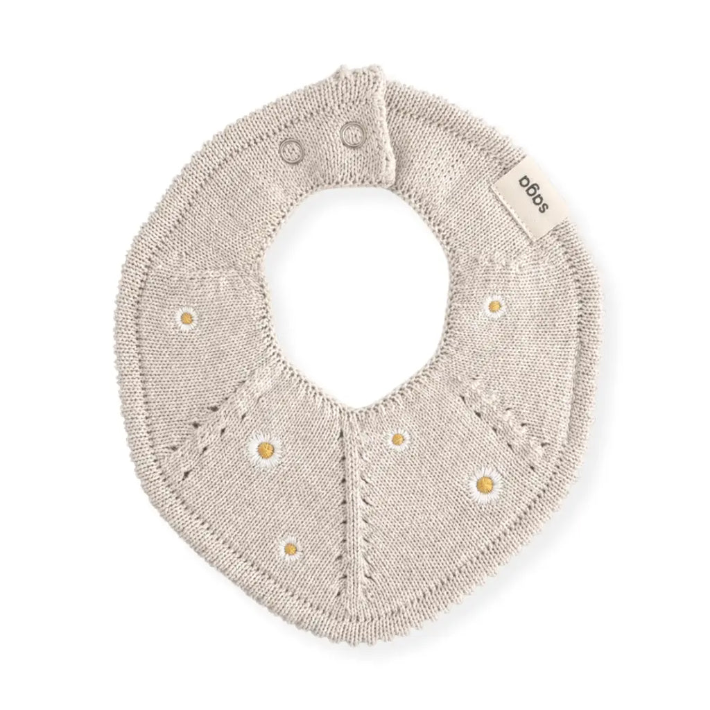 Saga Copenhagen Knitted Baby Bib