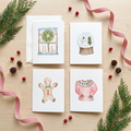 Watercolor Christmas Note Cards