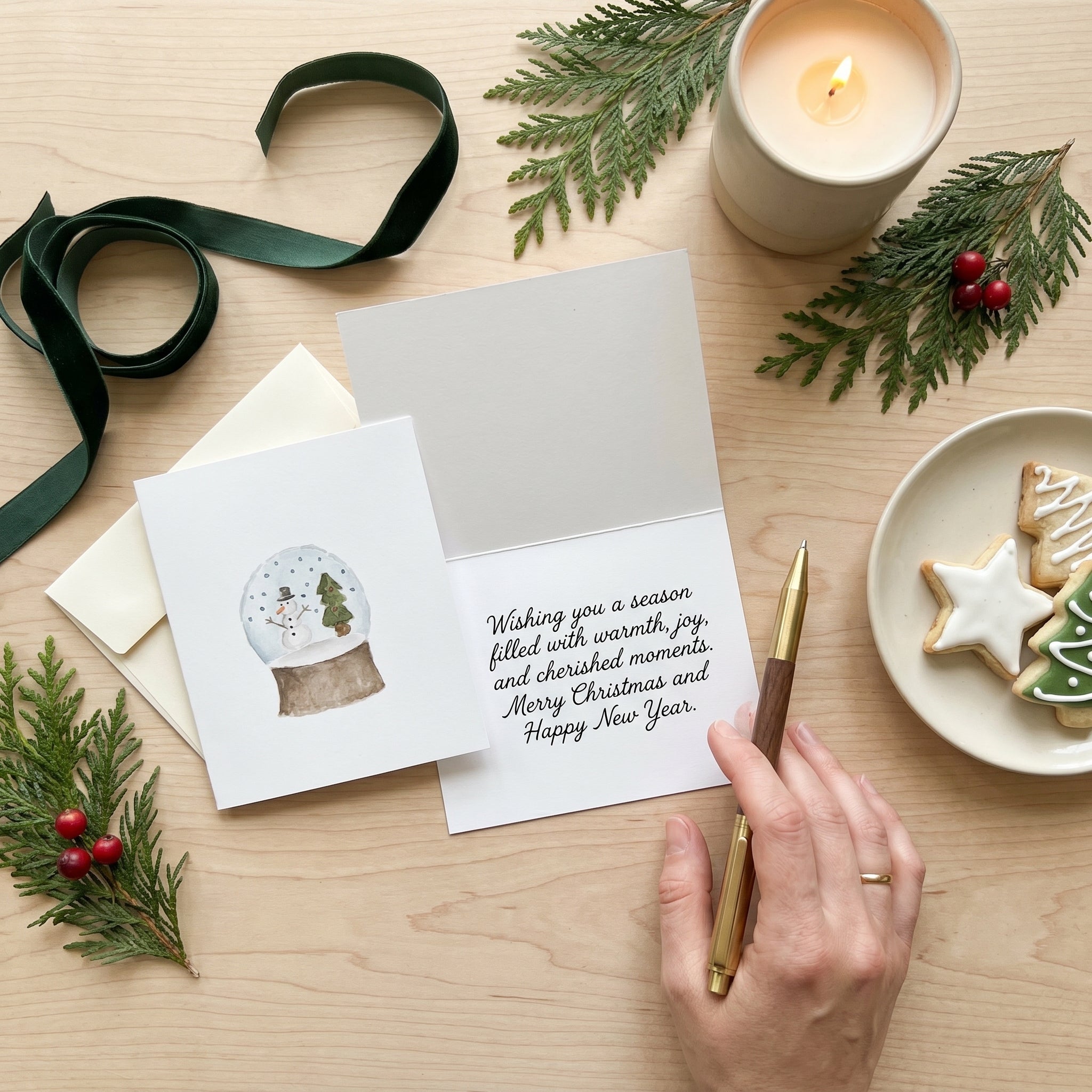 Watercolor Christmas Note Cards