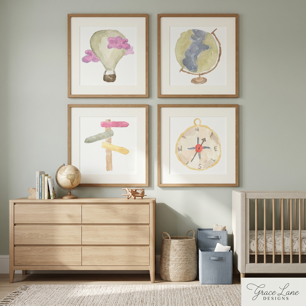 Adventure Awaits Nursery Prints