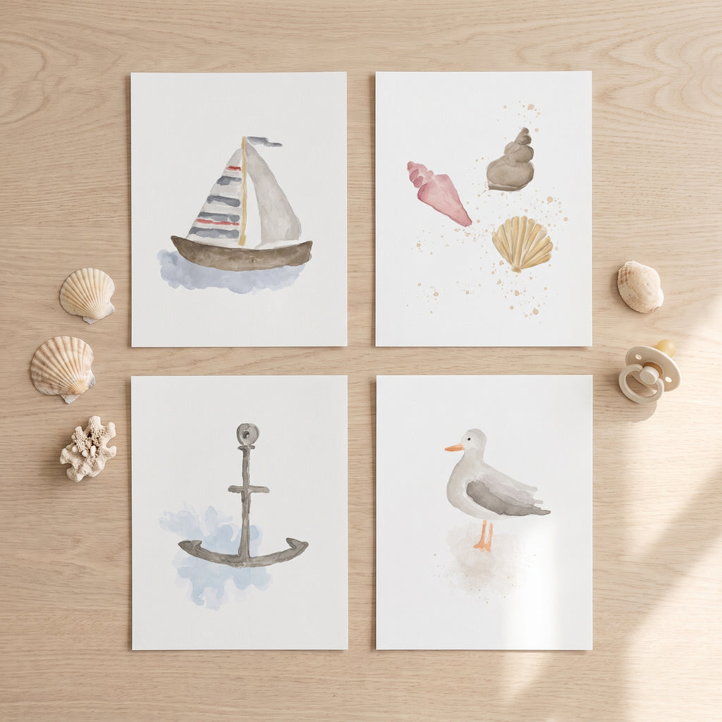 Coastal Sanctuary Nursery Prints