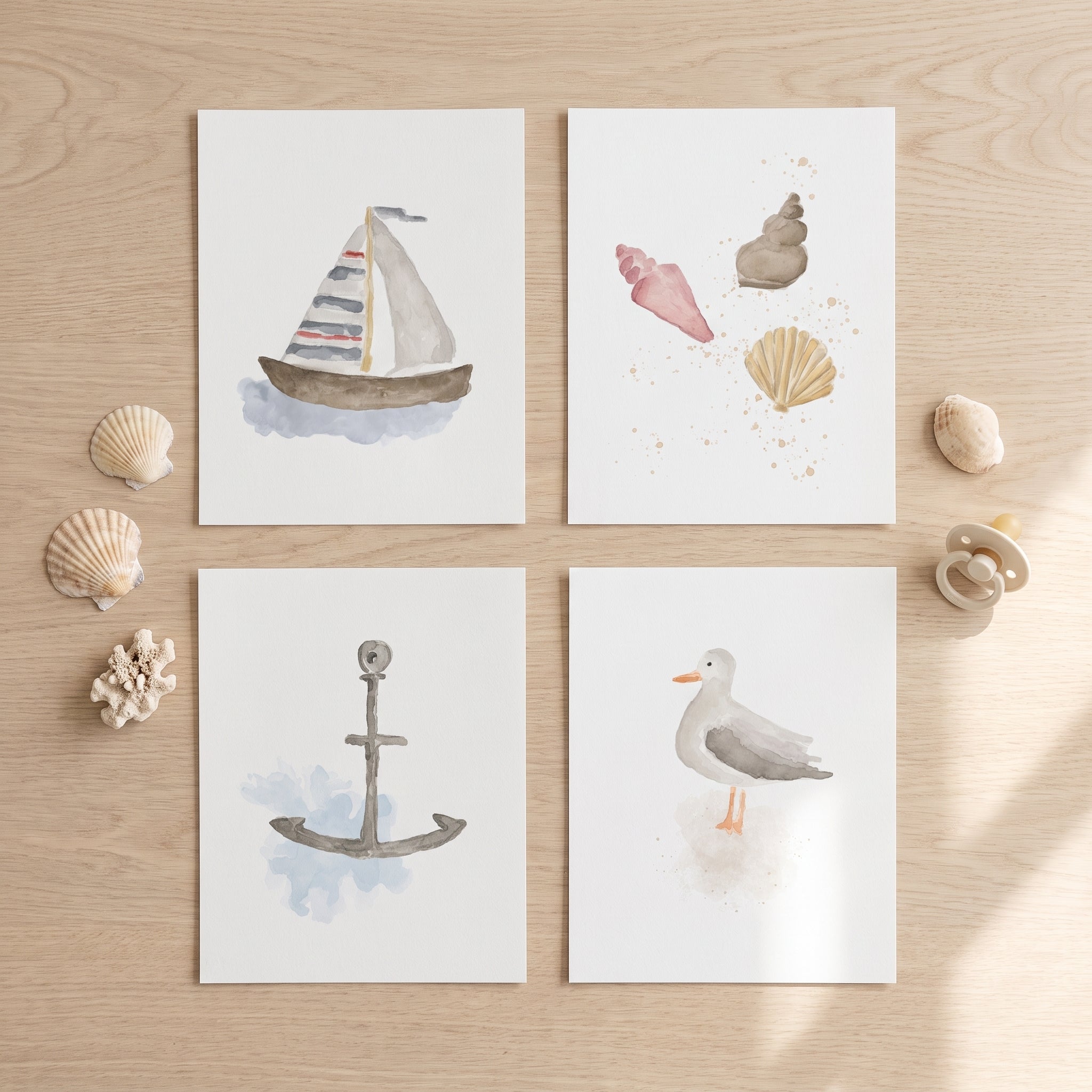 Coastal Sanctuary Nursery Prints