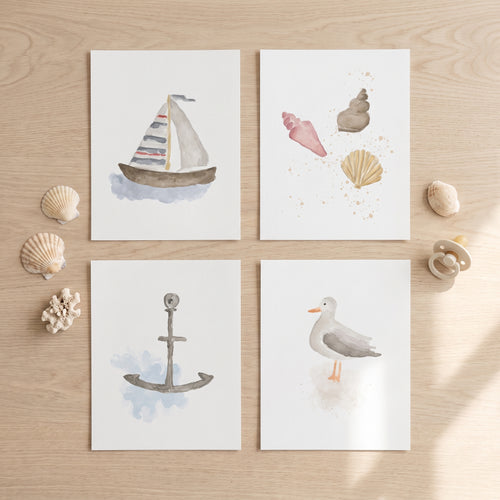 Coastal Sanctuary Nursery Prints